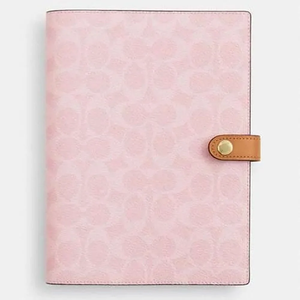 Coach powder pink planner notebook